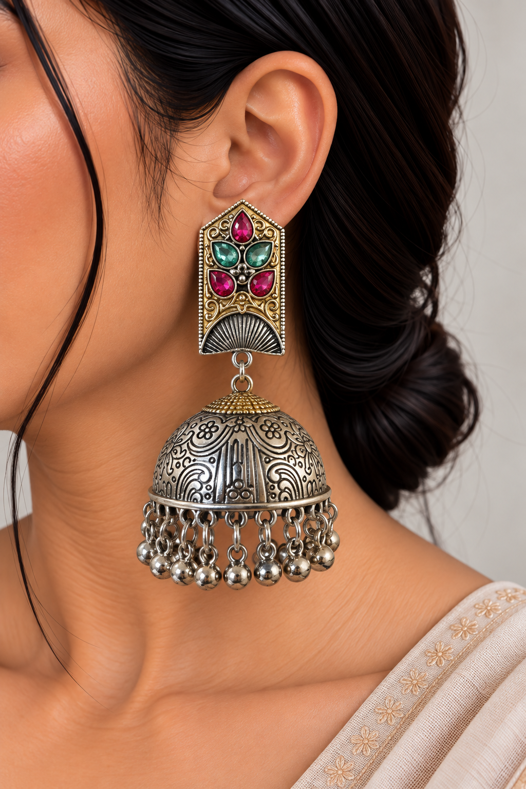 RAdhikaa oversized jhumka