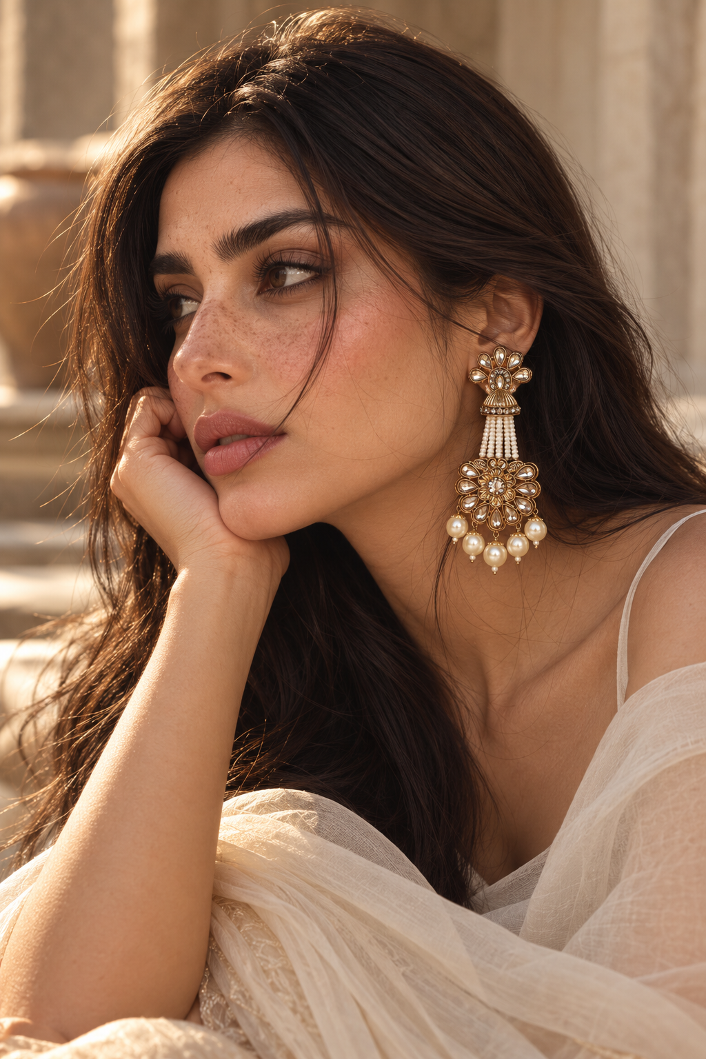 Noor-e-Gul Pearl Danglers