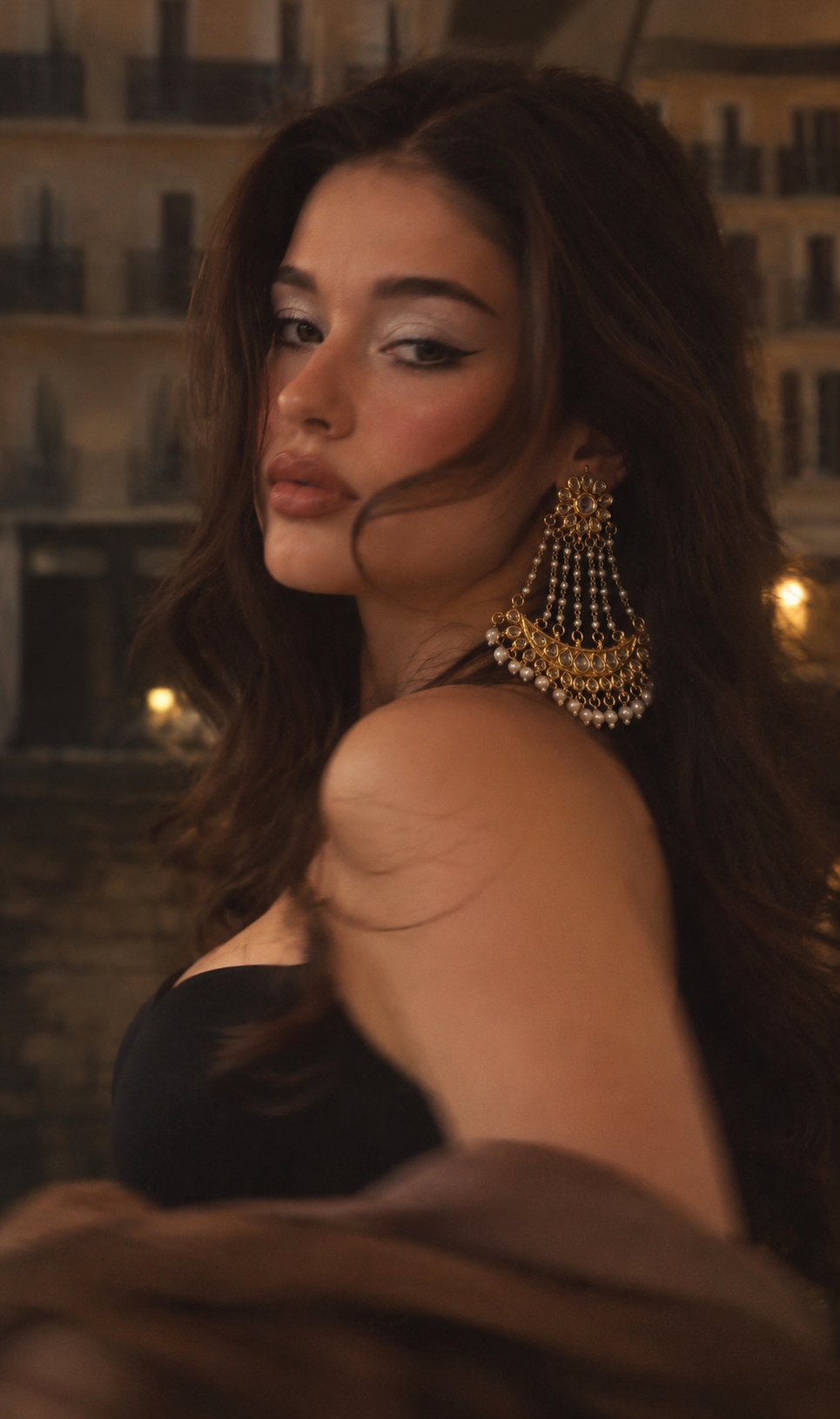 Mehr Kundan Chandbali Earrings