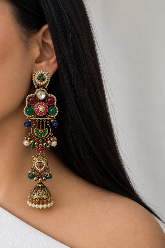 Rajwada Pachi Jhumkas