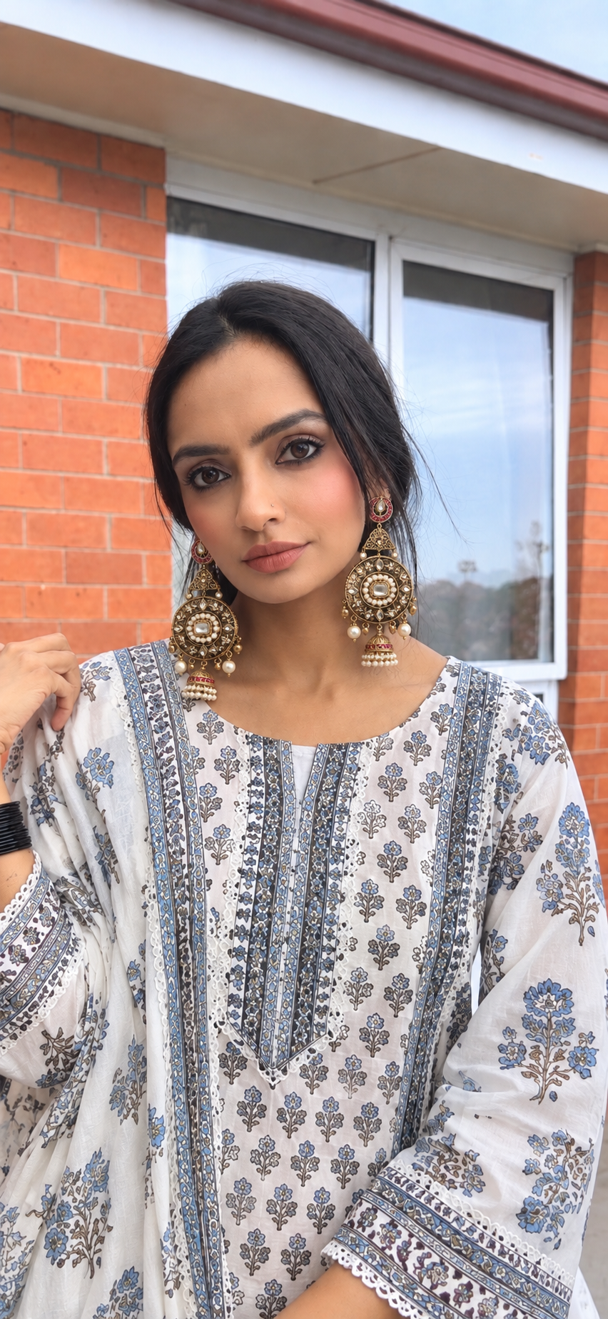 Gul Pachi Statement Earrings