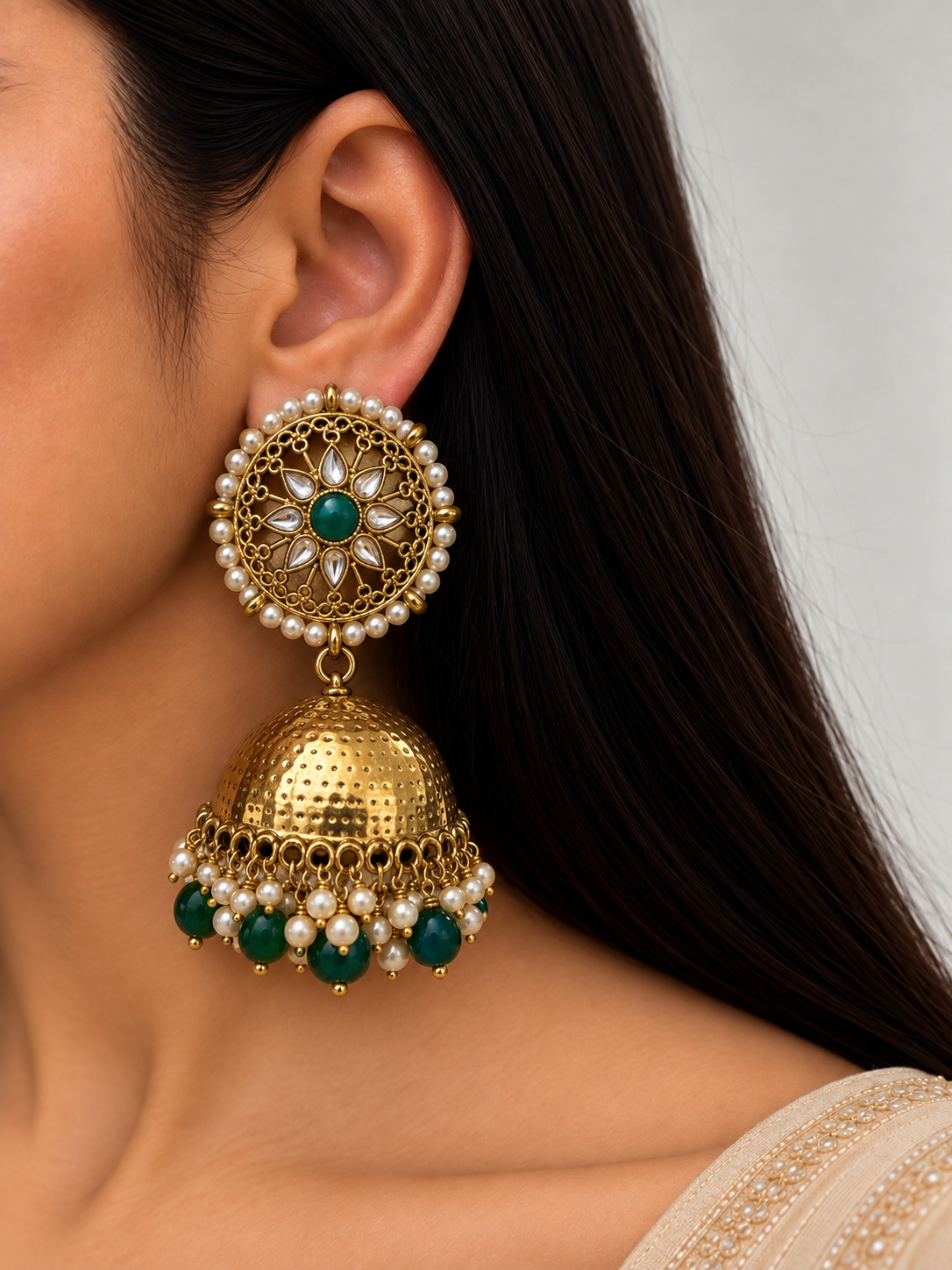 PINKKY oversized jhumka
