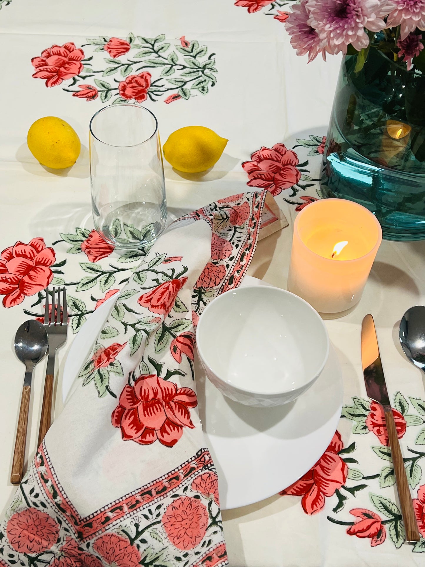 Poppy table cover