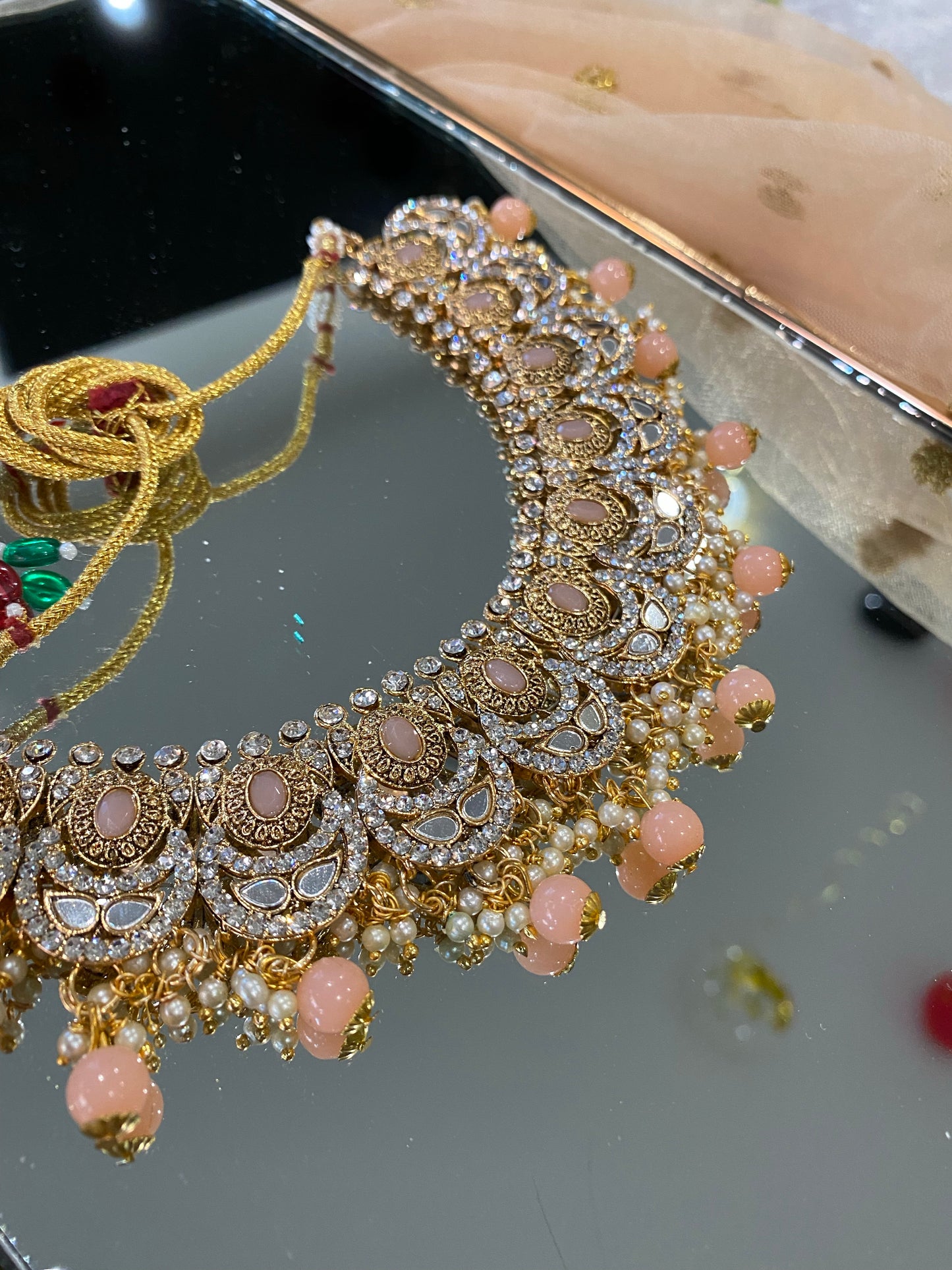 RENUKA necklace tikka set