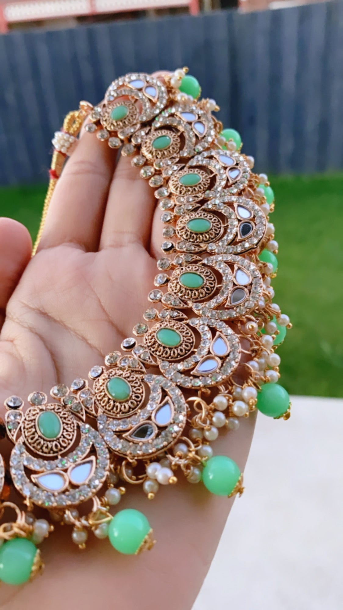 RENUKA necklace tikka set