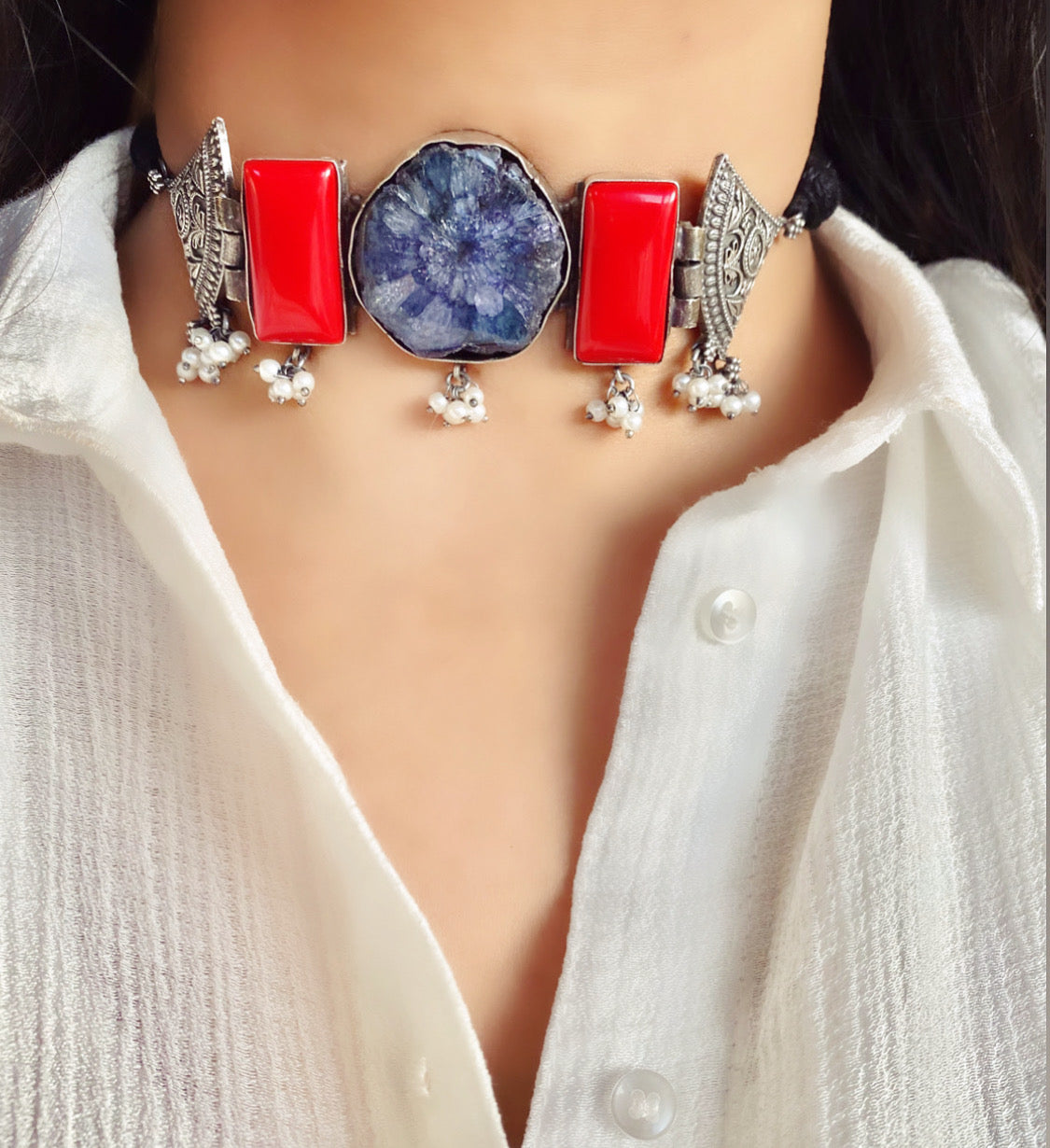 RITU stone choker set