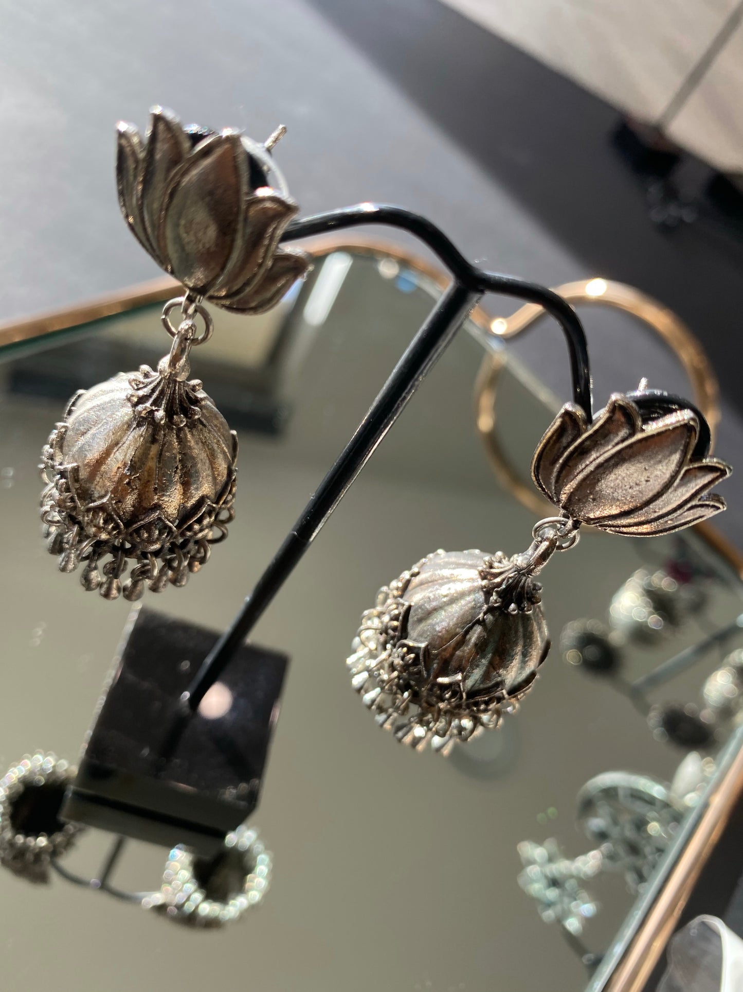 Lotus jhumka