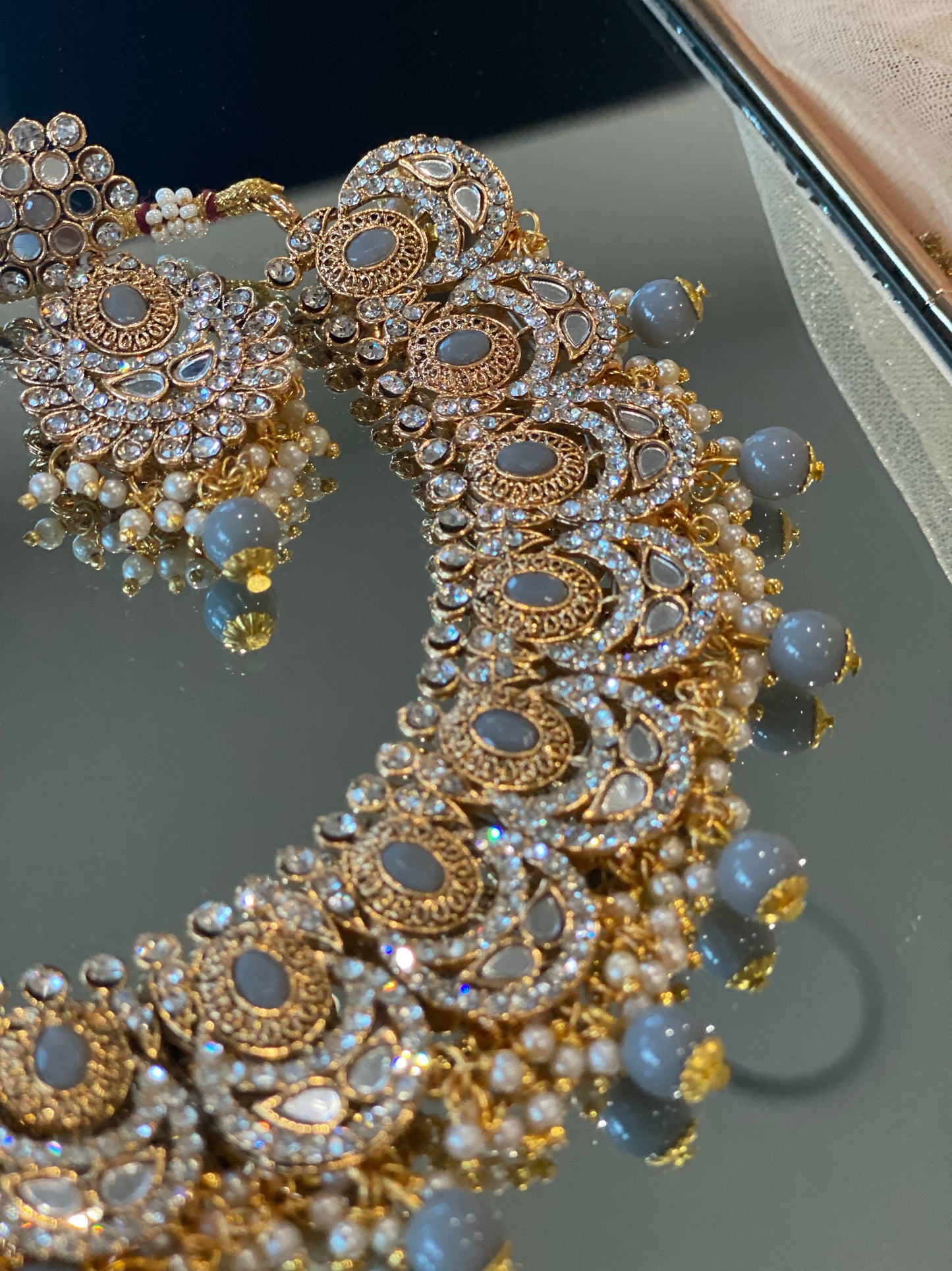 RENUKA necklace tikka set