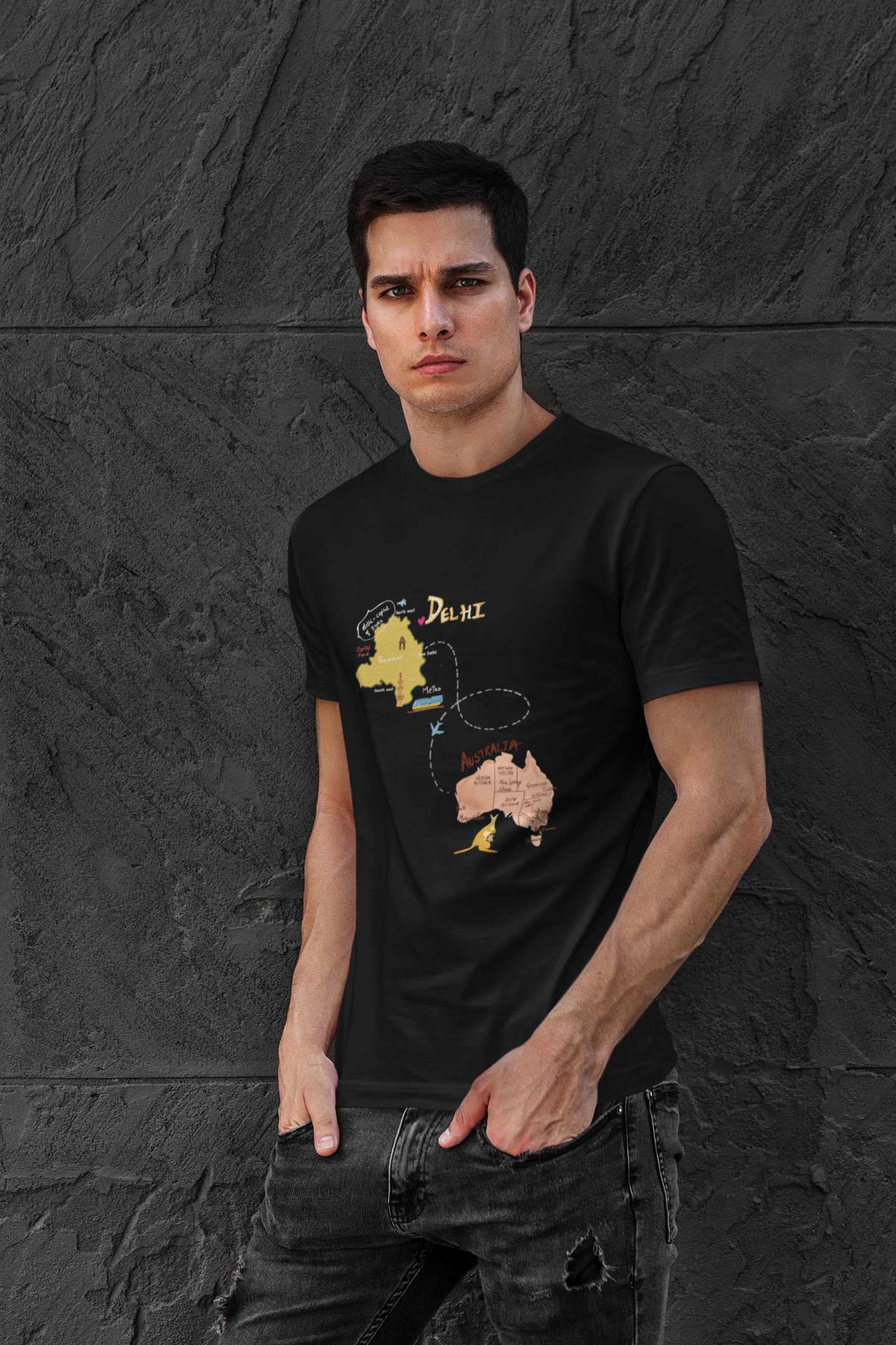DELHI TO AUSTRALIA T-shirt