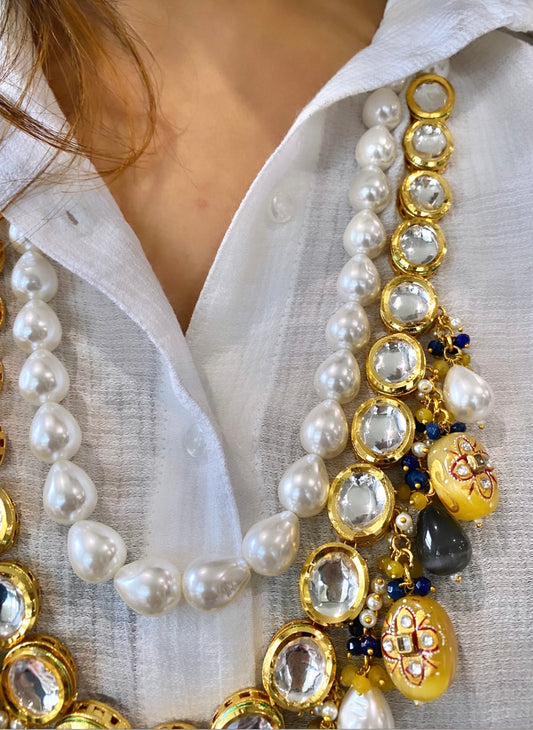 VINI high quality long necklace with earrings