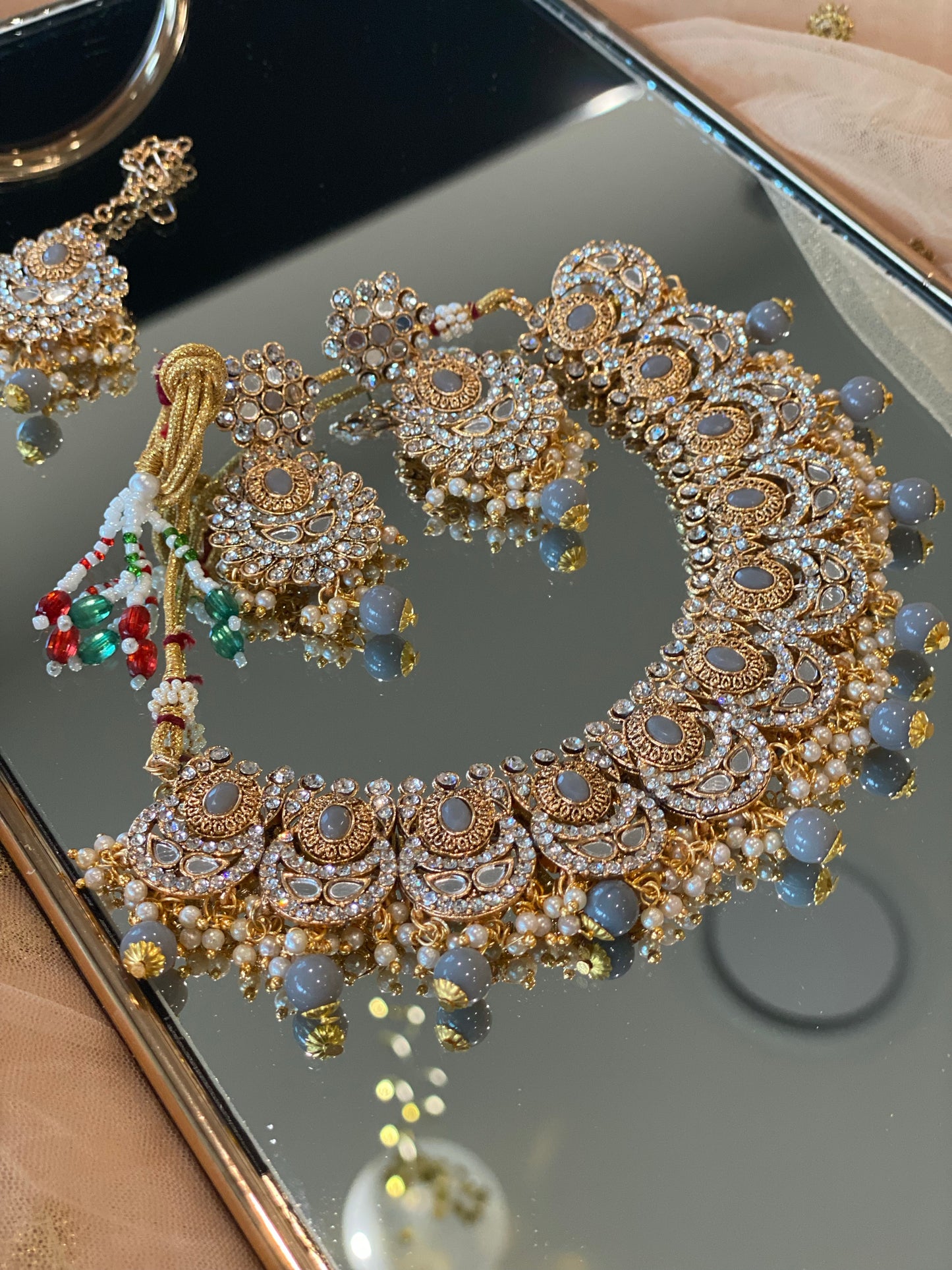 RENUKA necklace tikka set