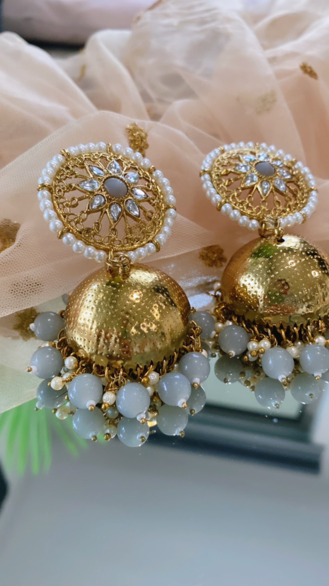 PINKKY oversized jhumka