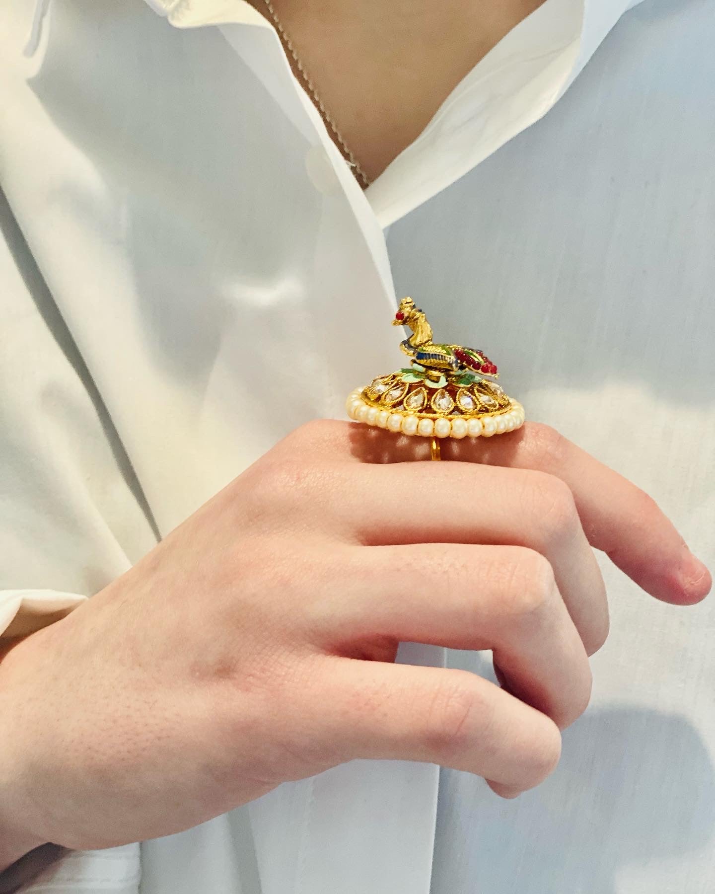 HANSA PEACOCK RING