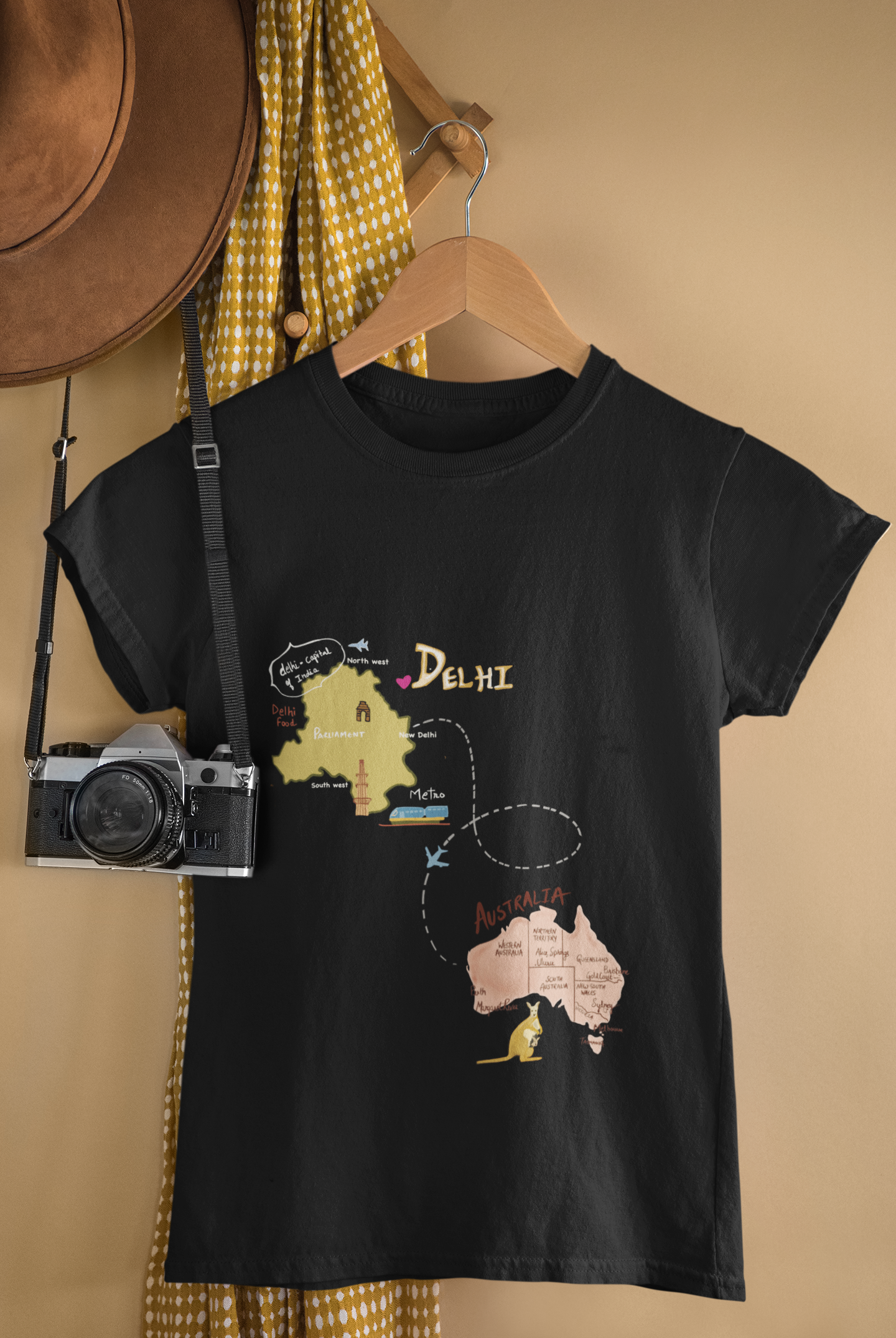 DELHI TO AUSTRALIA T-shirt