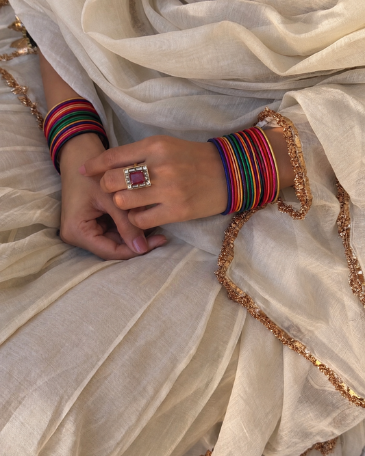 ROSHNI multi color thread bangles