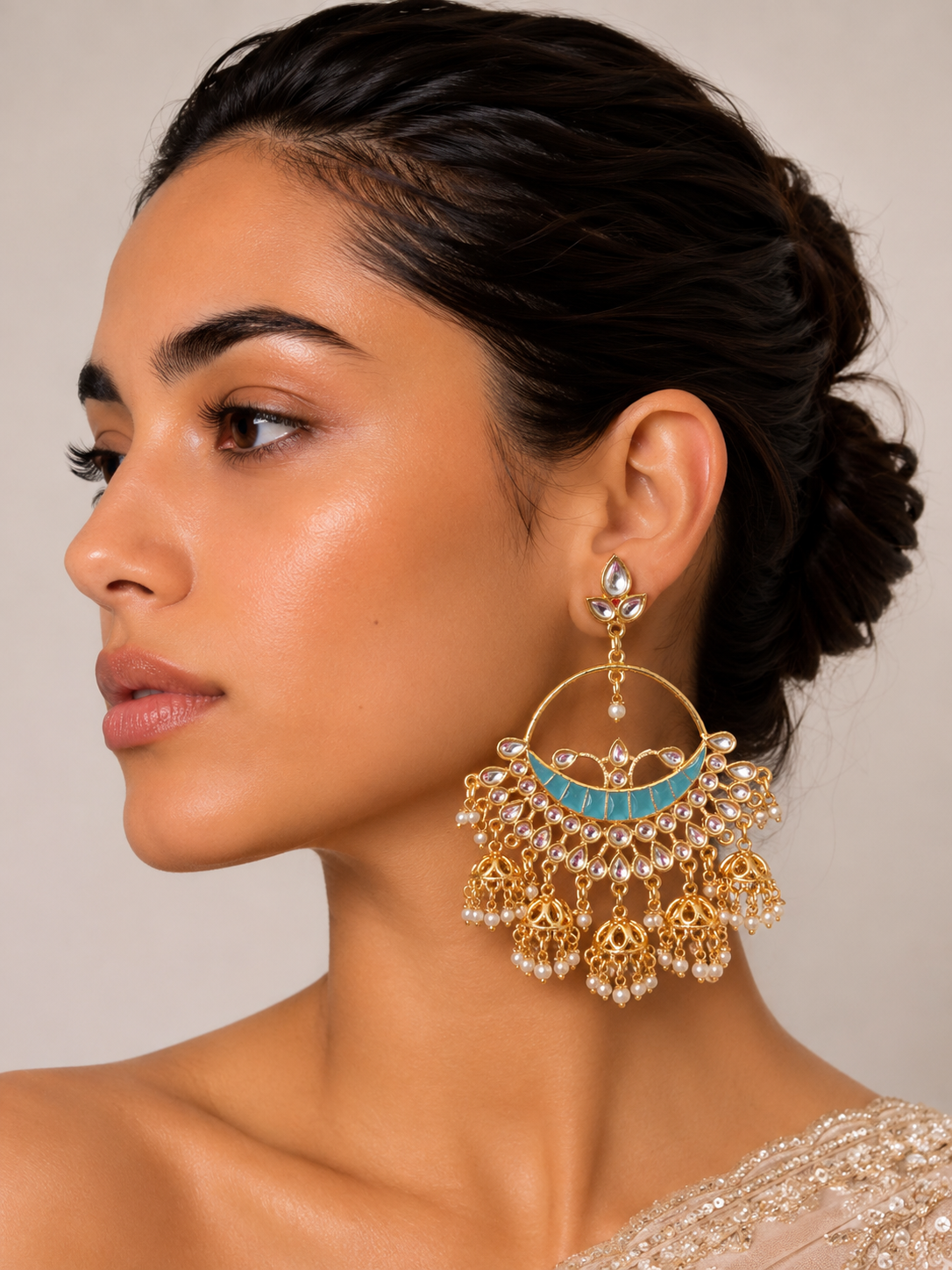 Firoza Chand Jhumkas