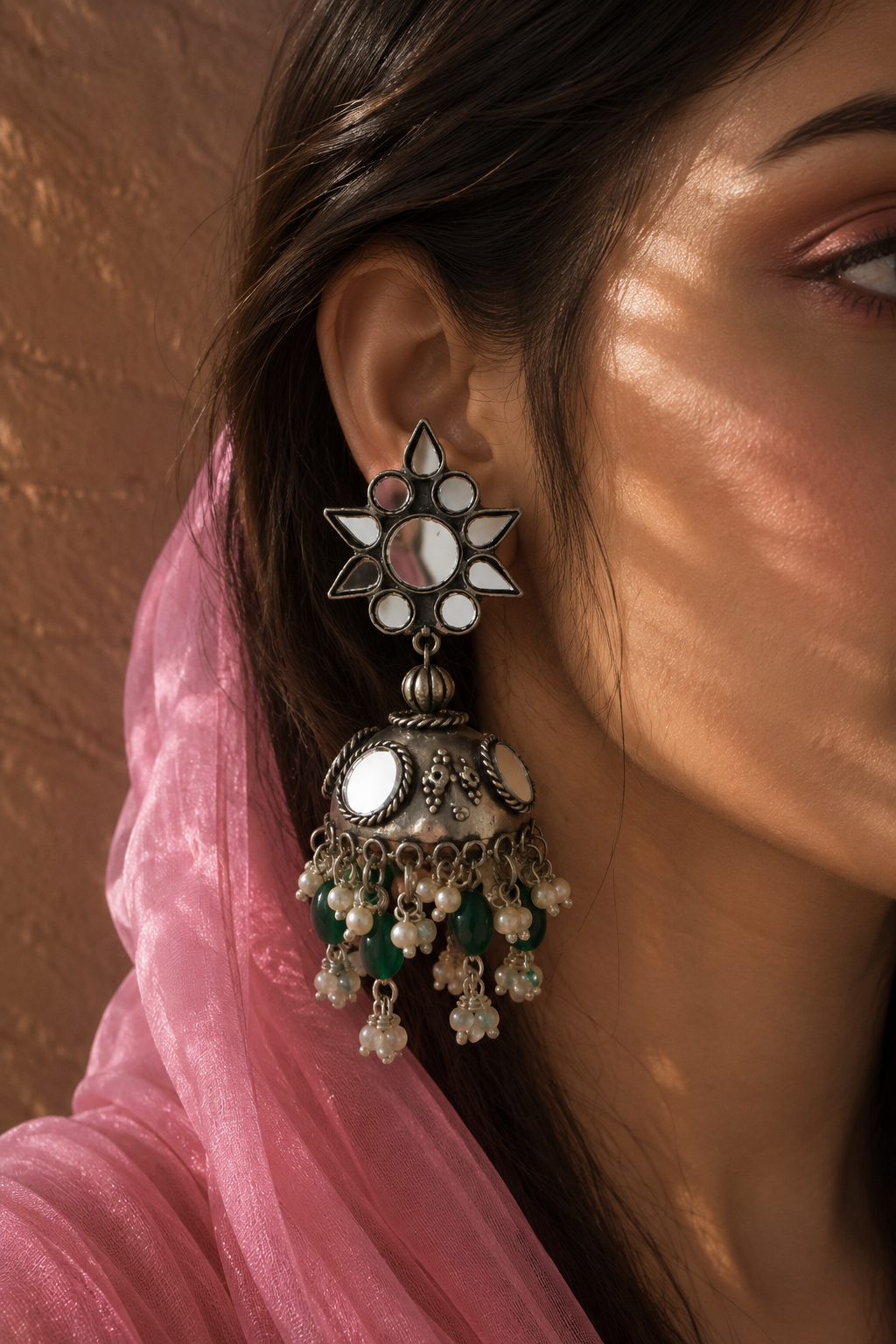 REEYA MIRROR JHUMKA