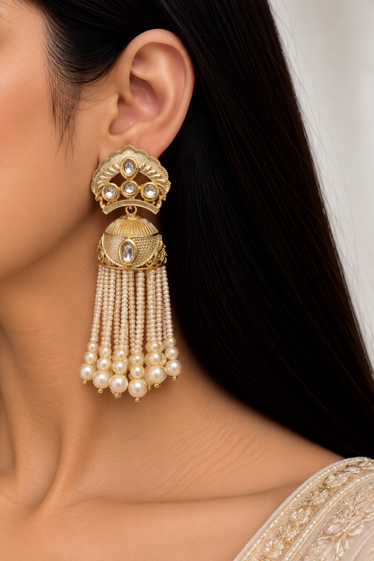 Ruhi pearl earings