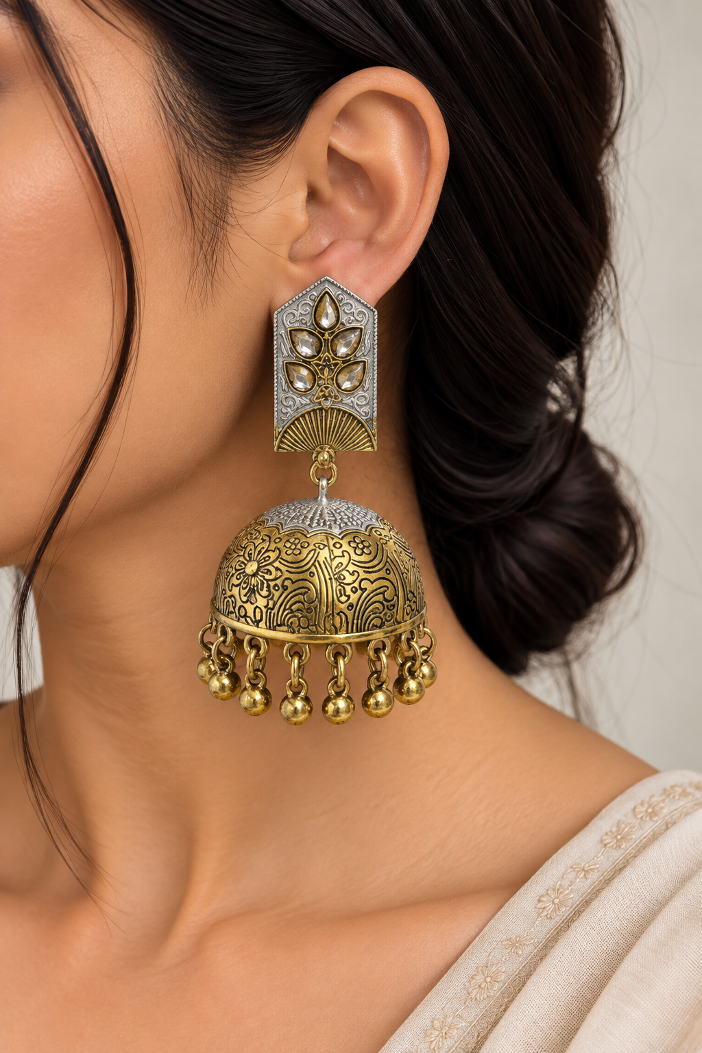 RAdhikaa oversized jhumka