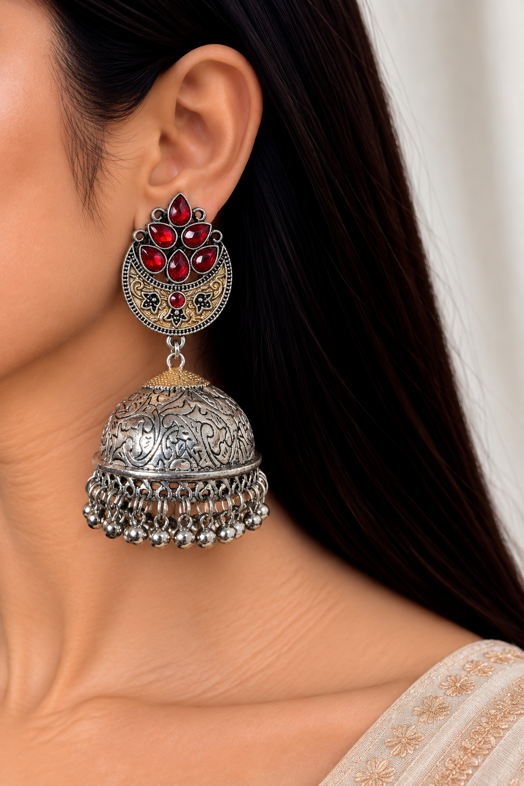 RAdhikaa oversized jhumka