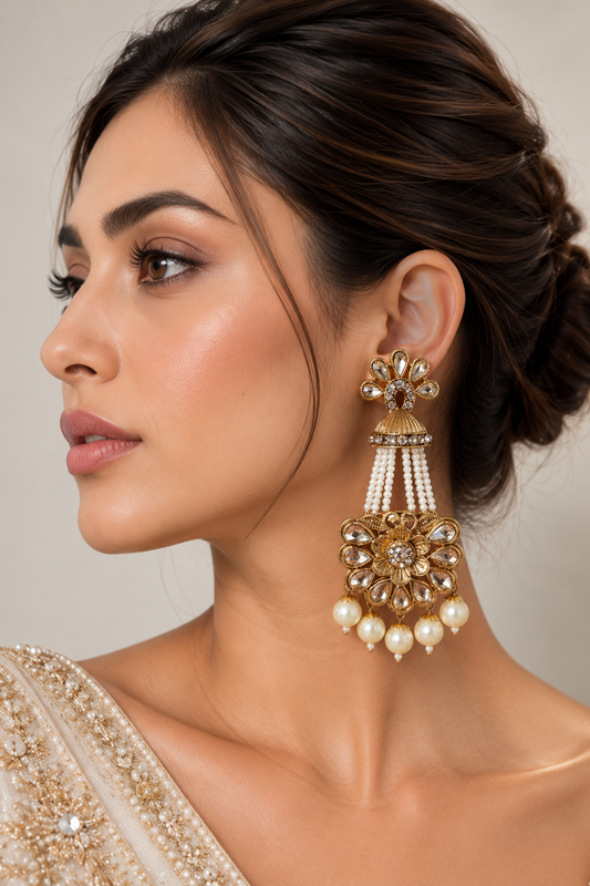 Noor-e-Gul Pearl Danglers