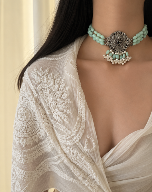 MORGAN green choker set