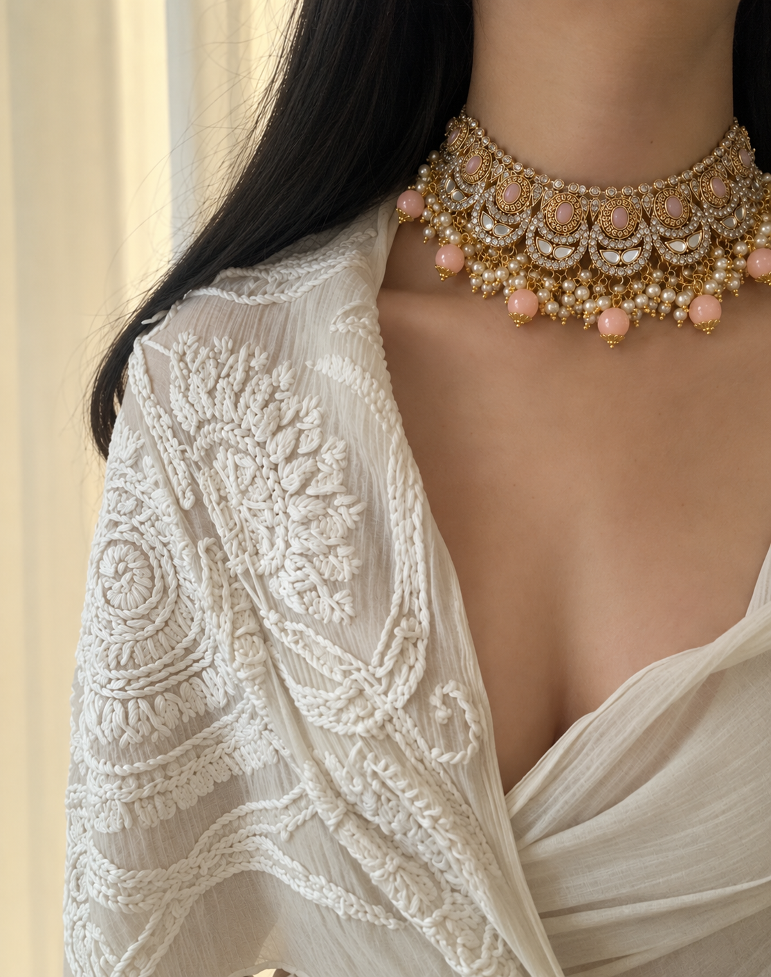 RENUKA necklace tikka set