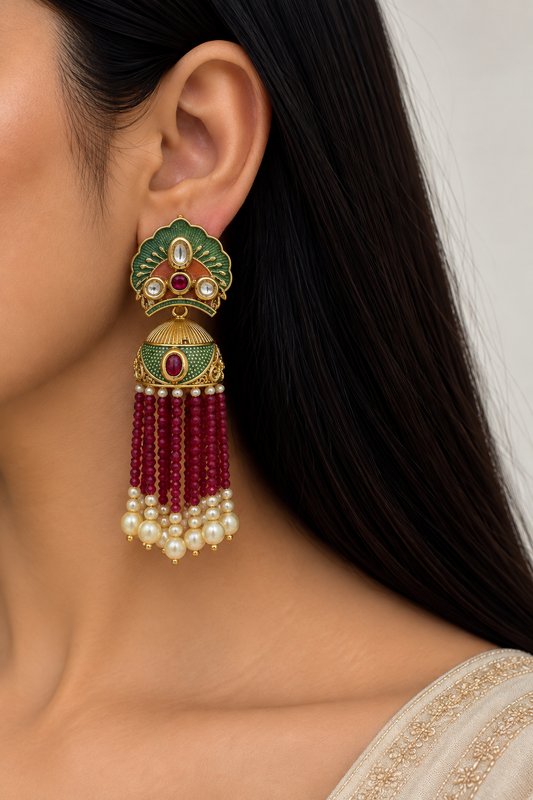Ruhi pearl earings