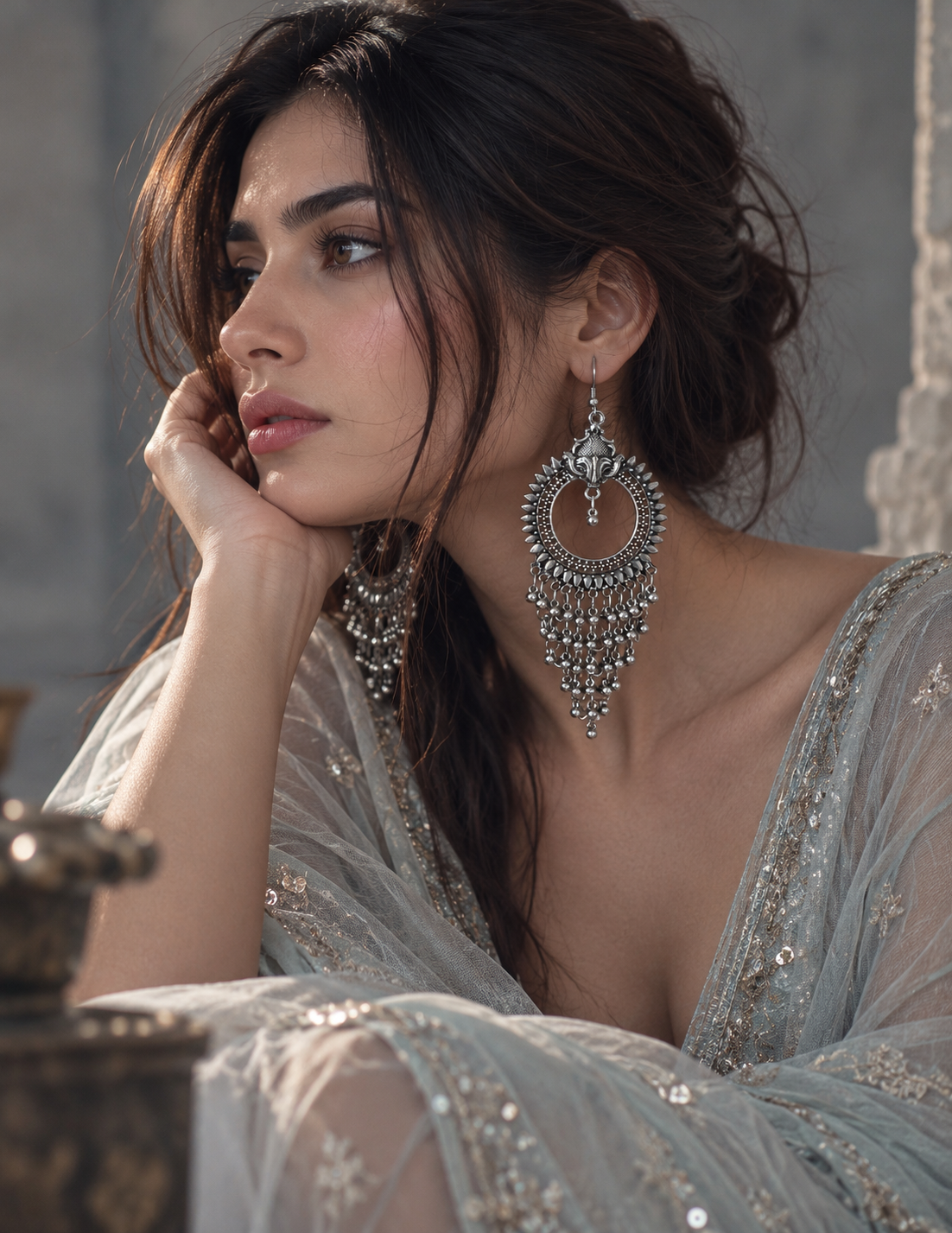 Riya oxidised earings