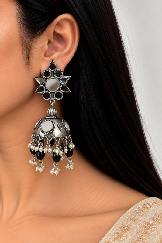 REEYA MIRROR JHUMKA