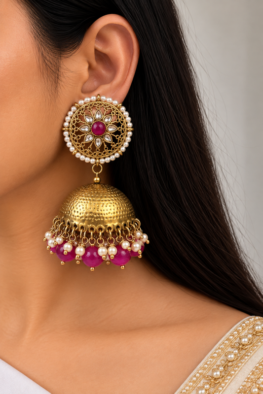 PINKKY oversized jhumka
