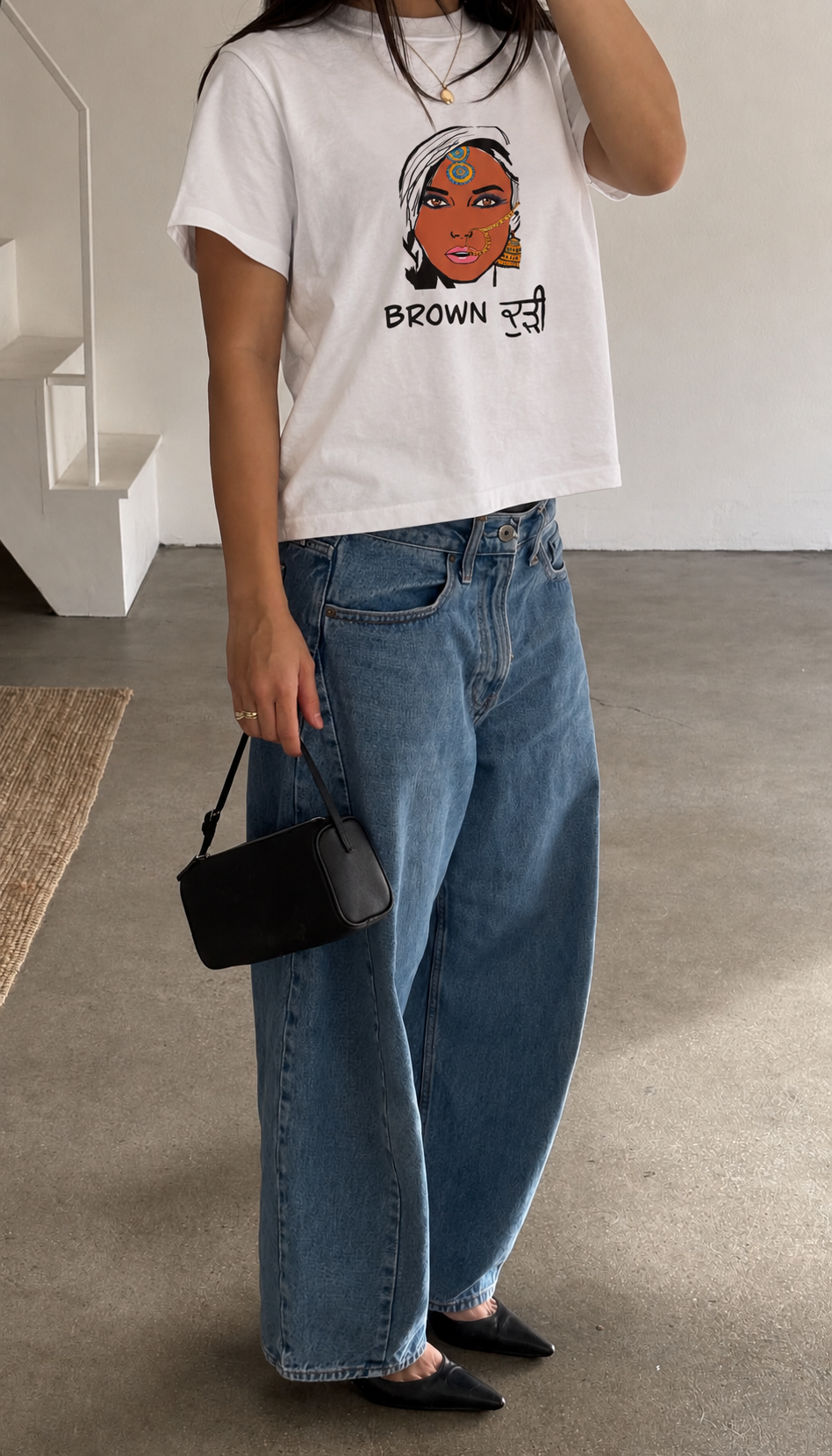 Brown kudi T-shirt.