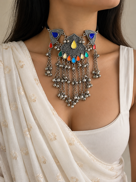 SHELLY afghani choker