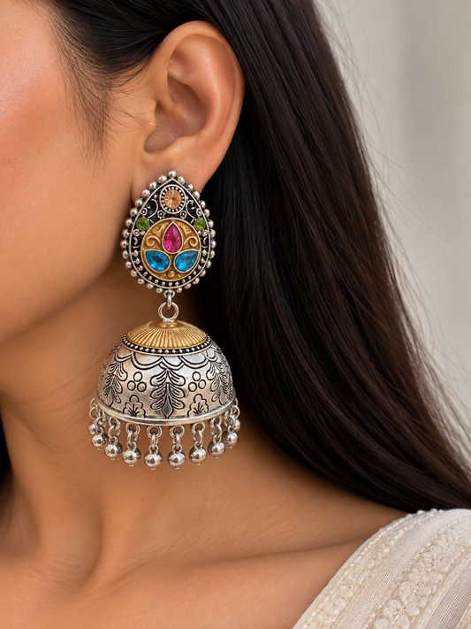 RAdhikaa oversized jhumka