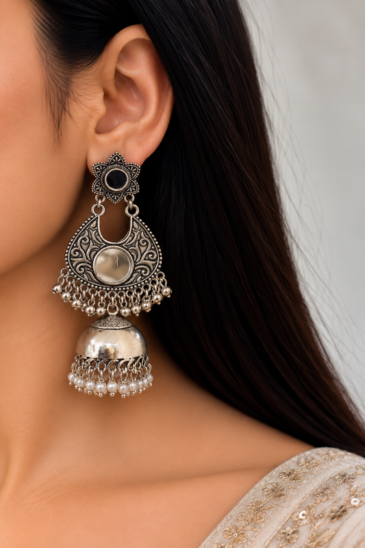 Dolly mirror jhumka