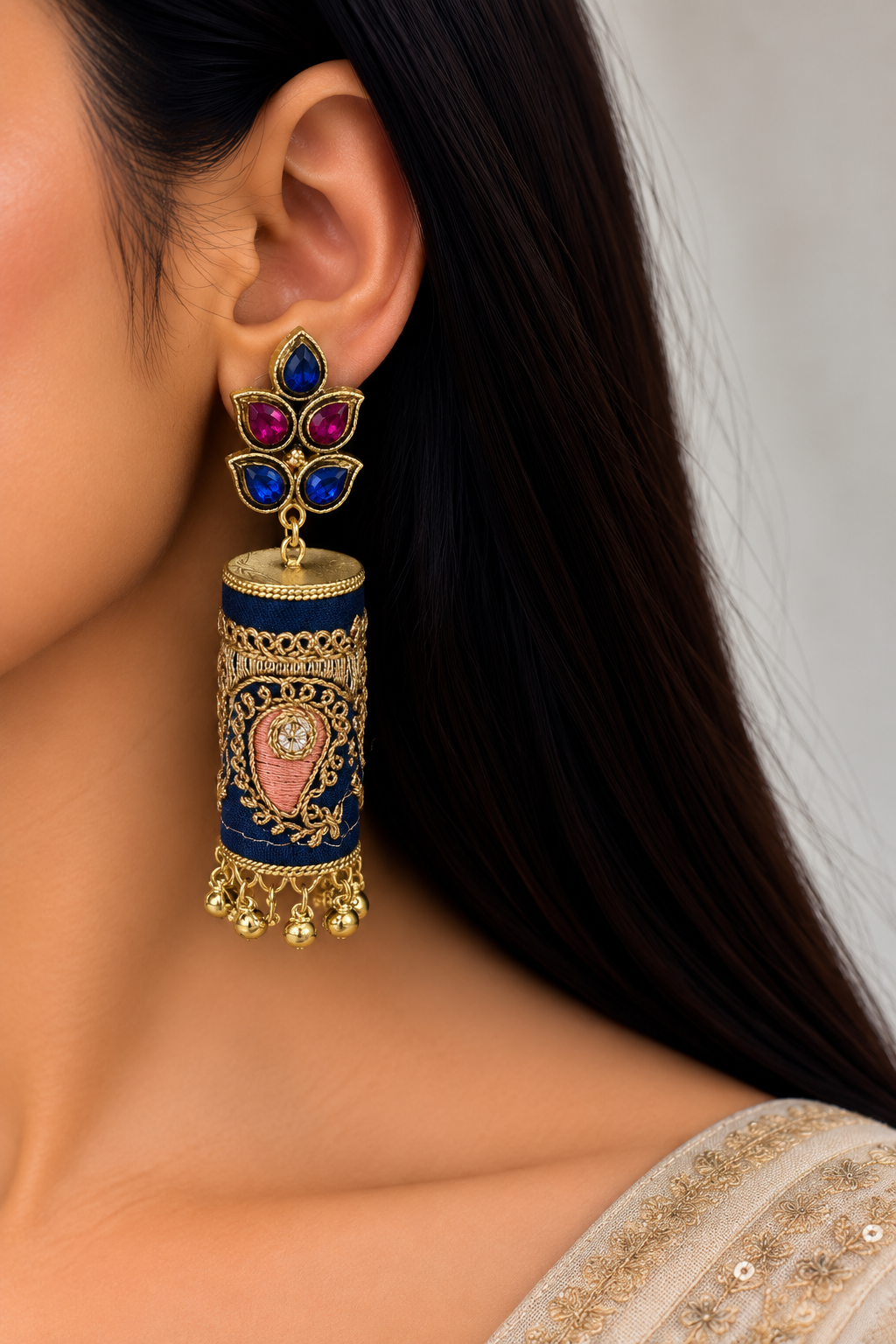 Komal fabric earrings