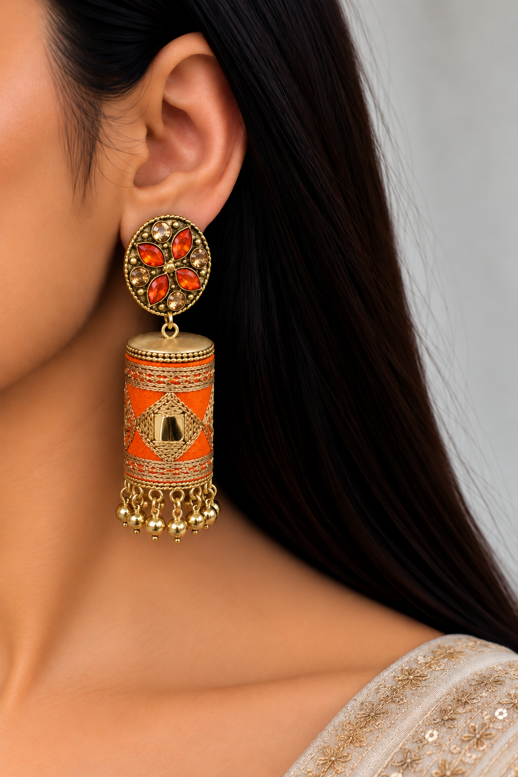Sushmita fabric earrings