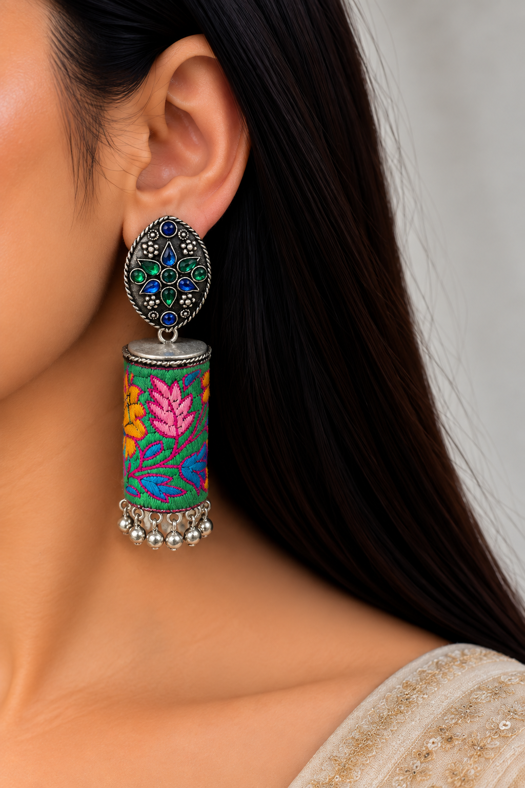 Neetu fabric earrings