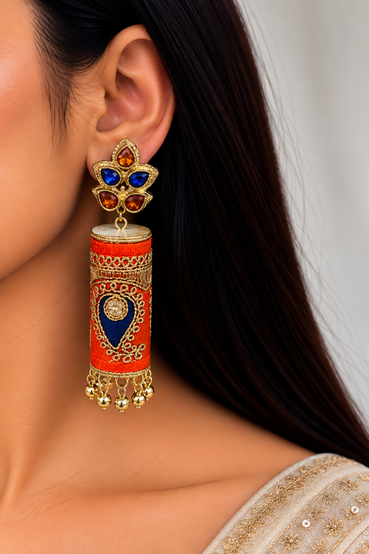 Divya fabric earrings