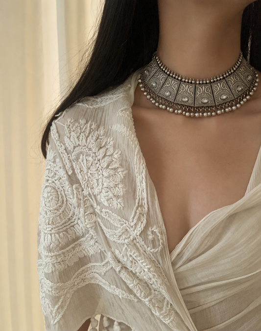HEERR silver replica choker set