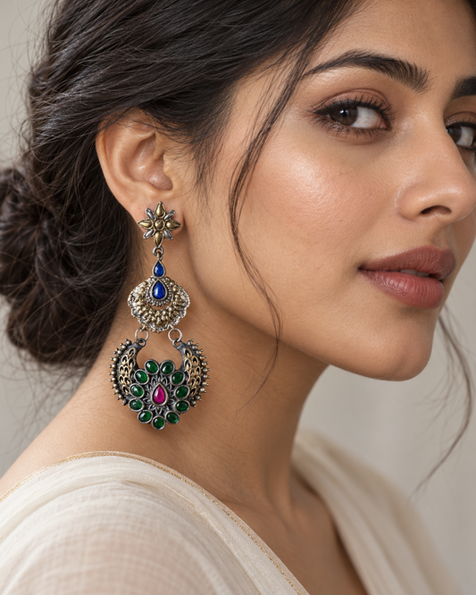 Meherani Heritage Statement Earrings