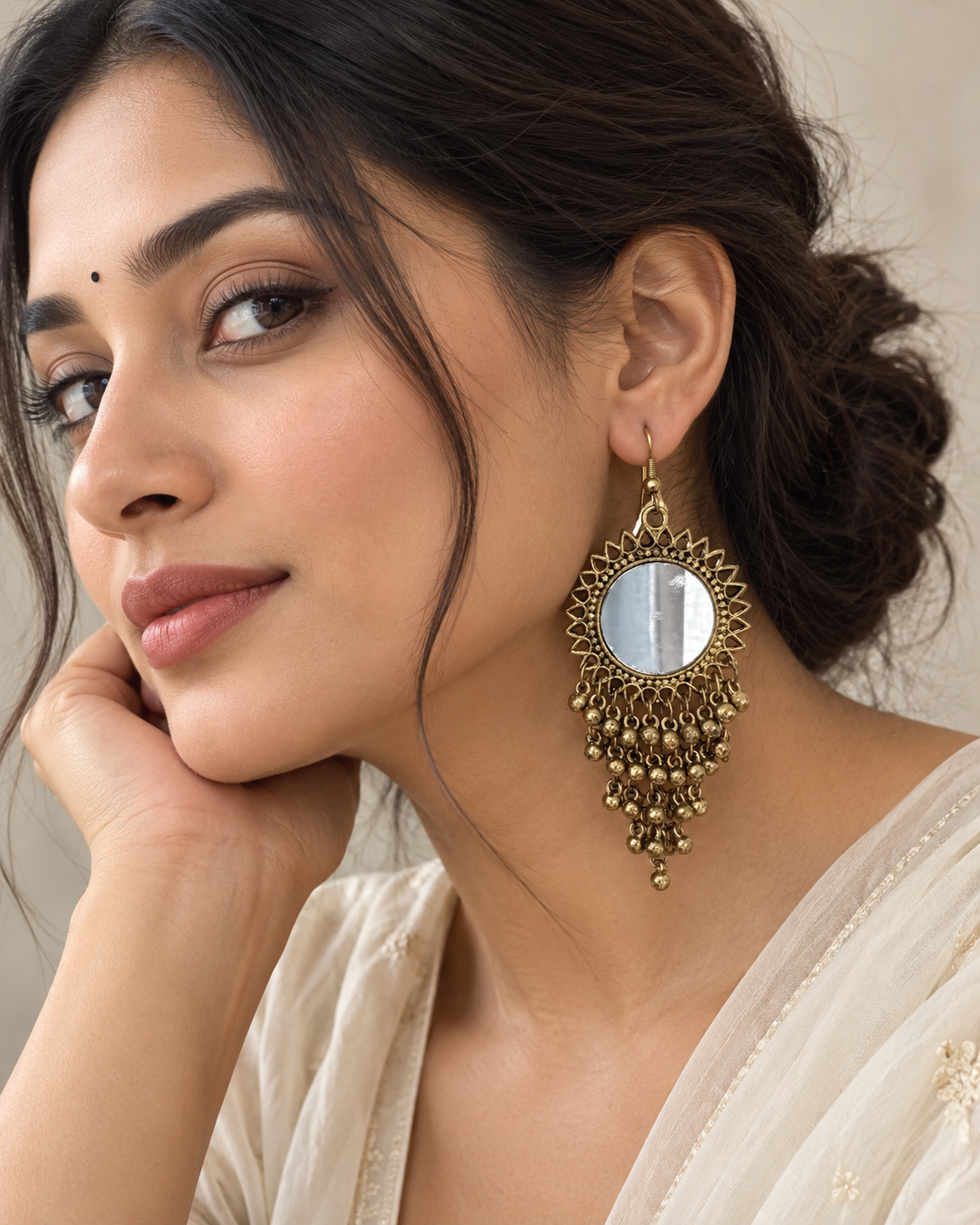 Gulnaaz Heritage Chandbali Earrings