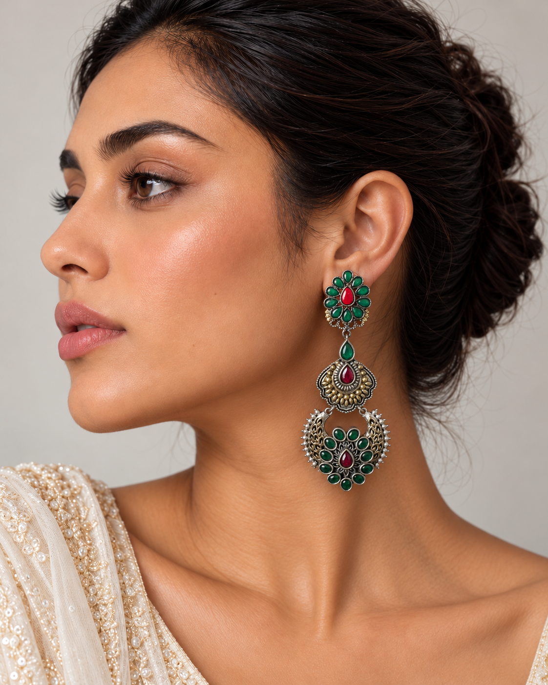 Meherani Heritage Statement Earrings