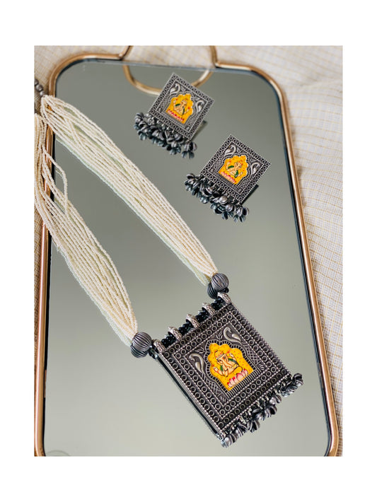 GANESHA long necklace set