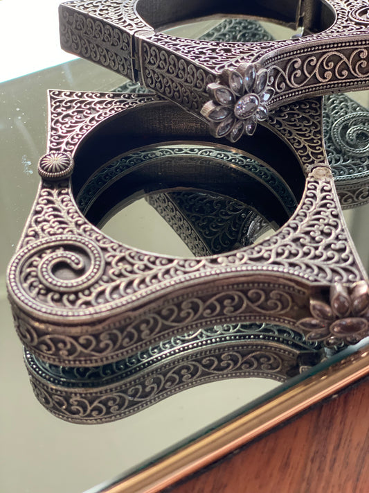 LIZA silver replica bangles