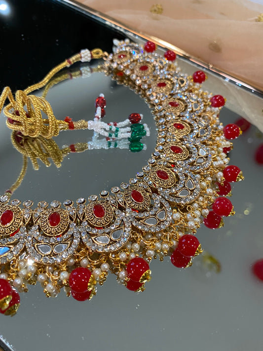 RENUKA necklace tikka set