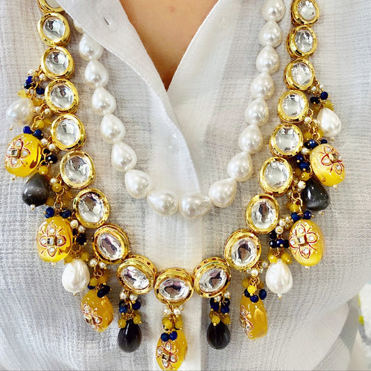 VINI high quality long necklace with earrings