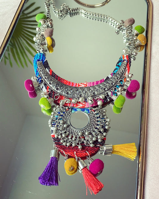 Geeta fabric necklace