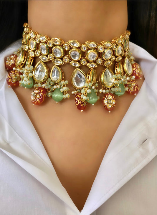 RENAH kundan choker set