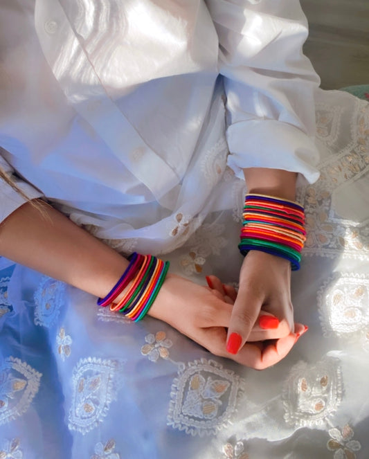 ROSHNI multi color thread bangles
